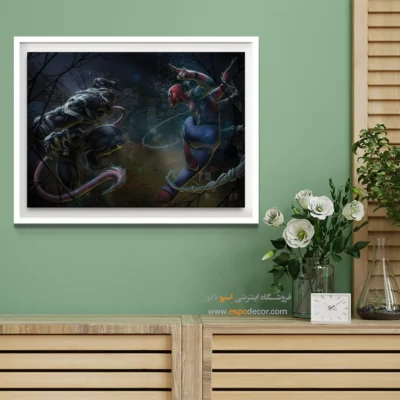 تابلو دیواری اسپرت و خاص برای جوانان - مرز خشونت – تابلو کمیک استریپ - اسپو دکور