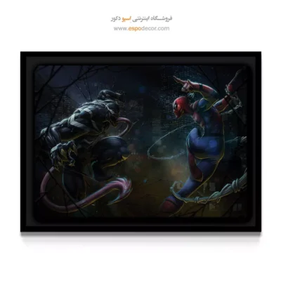 تابلو دیواری اسپرت و خاص برای جوانان - مرز خشونت – تابلو کمیک استریپ - اسپو دکور