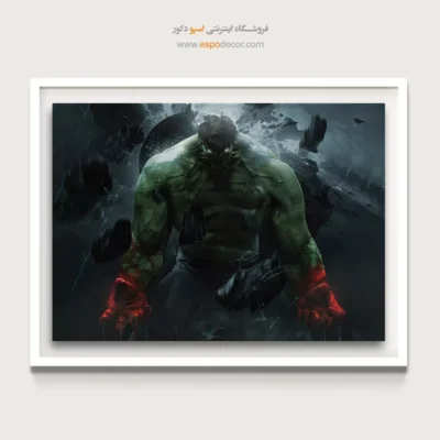 تابلو فانتزی کمیک قهرمانان - هالک، جهان‌شکن – تابلو کمیک استریپ - اسپو دکور