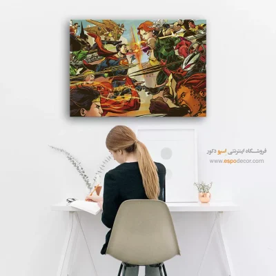 تابلو دیواری گرافیکی ابرقهرمان
