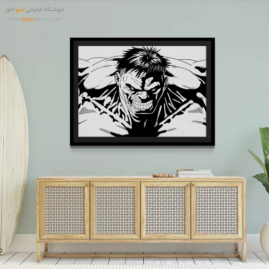 تابلو کمیک قهرمانان - رویای نبرد – تابلو کمیک استریپ - اسپو دکور