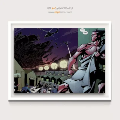 تابلو گرافیکی ابرقهرمان - کمیک بوک – تابلو کمیک استریپ - اسپو دکور