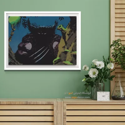 تابلو دکوراسیون ابرقهرمانی - مسیر شجاعت – تابلو کمیک استریپ - اسپو دکور