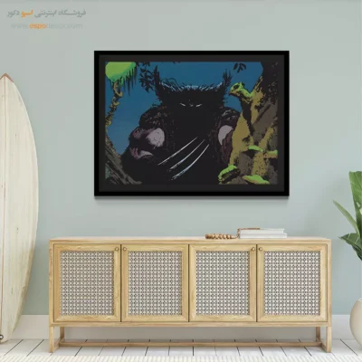 تابلو دکوراسیون ابرقهرمانی - مسیر شجاعت – تابلو کمیک استریپ - اسپو دکور