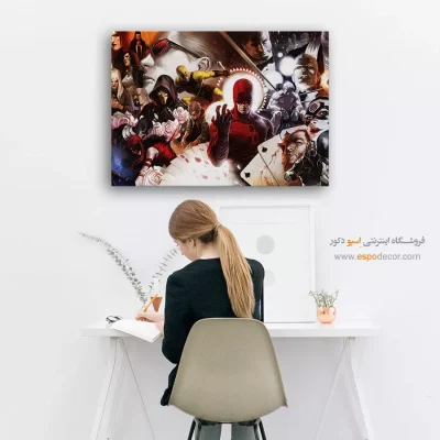 تابلو شخصیت کمیک قهرمانی