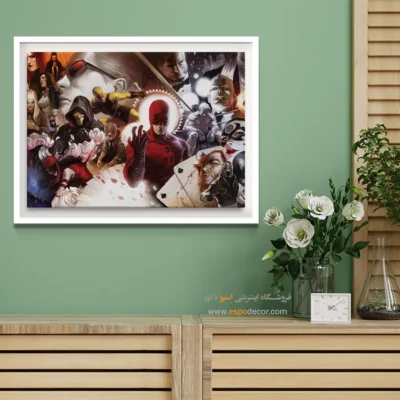 تابلو شخصیت کمیک قهرمانی - اساطیر بی‌پایان – تابلو کمیک استریپ - اسپو دکور