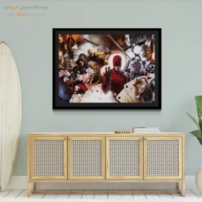 تابلو شخصیت کمیک قهرمانی - اساطیر بی‌پایان – تابلو کمیک استریپ - اسپو دکور