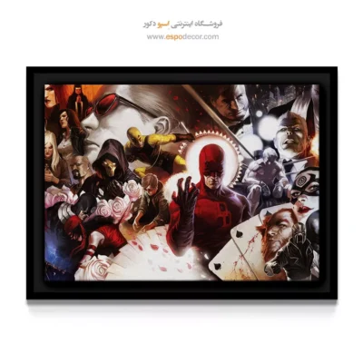 تابلو شخصیت کمیک قهرمانی - اساطیر بی‌پایان – تابلو کمیک استریپ - اسپو دکور