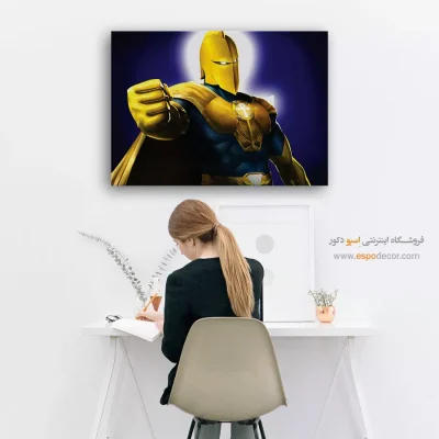 تابلو مصور ابرقهرمان