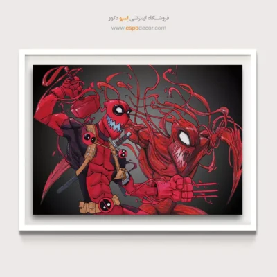 تابلو گرافیک ابرقهرمانان - کارنیج – تابلو کمیک استریپ - اسپو دکور