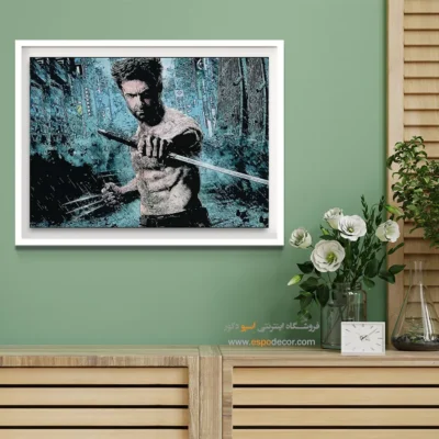 تصویرسازی ابرقهرمانی - پنجه ولورین – تابلو کمیک استریپ - اسپو دکور