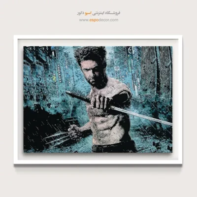 تصویرسازی ابرقهرمانی - پنجه ولورین – تابلو کمیک استریپ - اسپو دکور