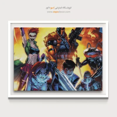 شخصیت کمیک ابرقهرمانی - دثاستروک – تابلو کمیک استریپ - اسپو دکور
