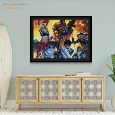 شخصیت کمیک ابرقهرمانی - دث‌استروک – تابلو کمیک استریپ - اسپو دکور