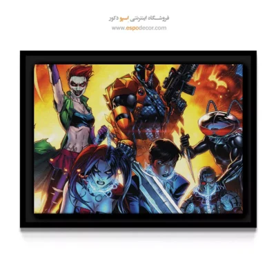 شخصیت کمیک ابرقهرمانی - دث‌استروک – تابلو کمیک استریپ - اسپو دکور