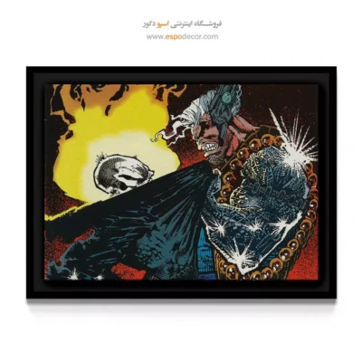 هنر گرافیکی ابرقهرمان - سوارکار آتش – تابلو کمیک استریپ - اسپو دکور