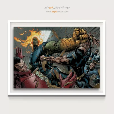 تصویر قهرمان کمیک - سوپر اسکرال – تابلو کمیک استریپ - اسپو دکور