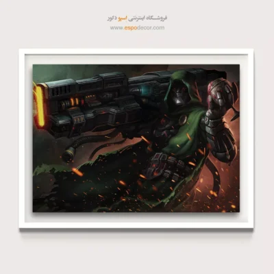 تابلو هنر کمیک قهرمانان - دکتردووم – تابلو کمیک استریپ - اسپو دکور