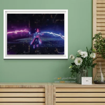 تابلو گرافیکی با ابرقهرمان - اسپایدر مایلز مورالس – تابلو کمیک استریپ - اسپو دکور