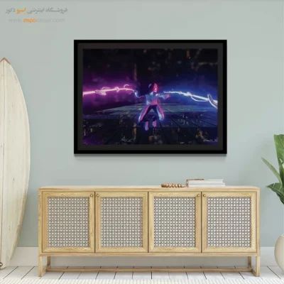 تابلو گرافیکی با ابرقهرمان - اسپایدر مایلز مورالس – تابلو کمیک استریپ - اسپو دکور