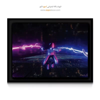 تابلو گرافیکی با ابرقهرمان - اسپایدر مایلز مورالس – تابلو کمیک استریپ - اسپو دکور