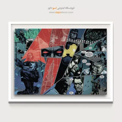 تابلو داستانی قهرمانان کمیک - باکی بارنز – تابلو کمیک استریپ - اسپو دکور
