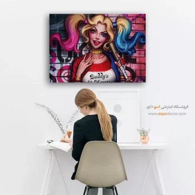 تابلو کمیک ابرقهرمان رنگی