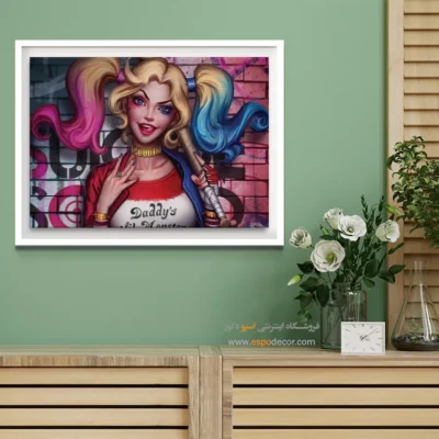 تابلو کمیک ابرقهرمان رنگی - انتحار – تابلو کمیک استریپ - اسپو دکور