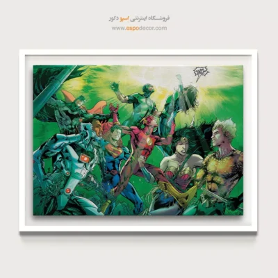 تابلو قهرمان کمیک دیواری - جنگجویان اسطوره‌ – تابلو کمیک استریپ - اسپو دکور