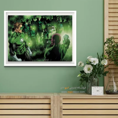 تابلو قهرمانان فانتزی - فانوس – تابلو کمیک استریپ - اسپو دکور