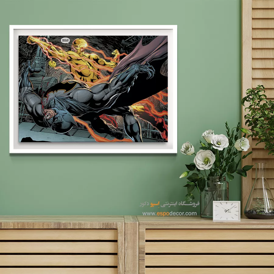 تابلو ابرقهرمان دیواری - نیروی جاودانگی – تابلو کمیک استریپ - اسپو دکور