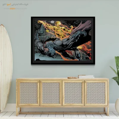 تابلو ابرقهرمان دیواری - نیروی جاودانگی – تابلو کمیک استریپ - اسپو دکور