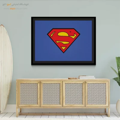 هنر قهرمانی کمیک - نماد سوپرمن – تابلو کمیک استریپ - اسپو دکور