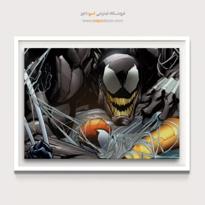 تابلو داستان قهرمانی - مارول ونوم – تابلو کمیک استریپ - اسپو دکور