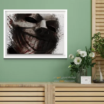 تابلو دیواری ابرقهرمان رنگی - خیزش – تابلو کمیک استریپ - اسپو دکور