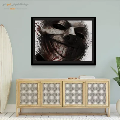 تابلو دیواری ابرقهرمان رنگی - خیزش – تابلو کمیک استریپ - اسپو دکور