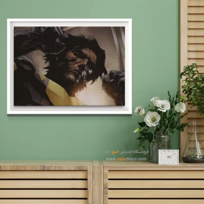 هنر کمیک قهرمان - ولورین وحشی – تابلو کمیک استریپ - اسپو دکور