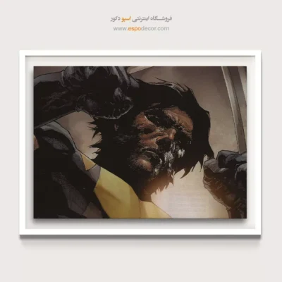 هنر کمیک قهرمان - ولورین وحشی – تابلو کمیک استریپ - اسپو دکور