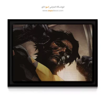 هنر کمیک قهرمان - ولورین وحشی – تابلو کمیک استریپ - اسپو دکور