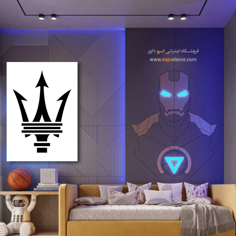 خرید تابلو لوگو مازراتی