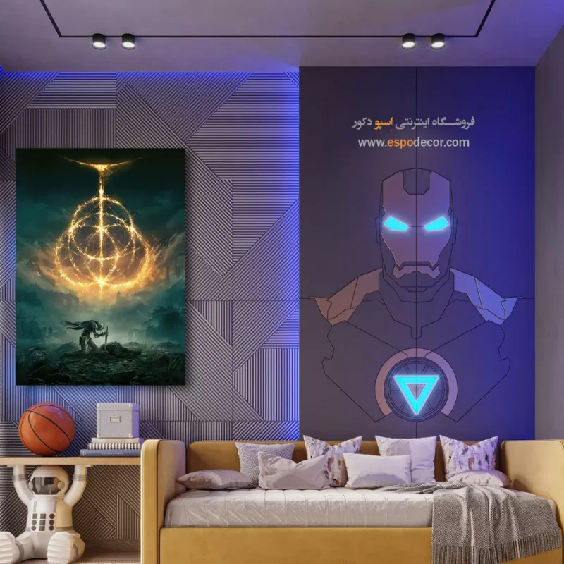 بهترین تابلو دیواری گیمینگ اتاق خواب
