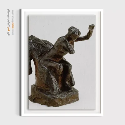 تابلو دکوراسیون مدرن ارزان - زنی نشسته روی صندلی راحتی – تابلو نقاشی ادگار دگا - اسپو دکور