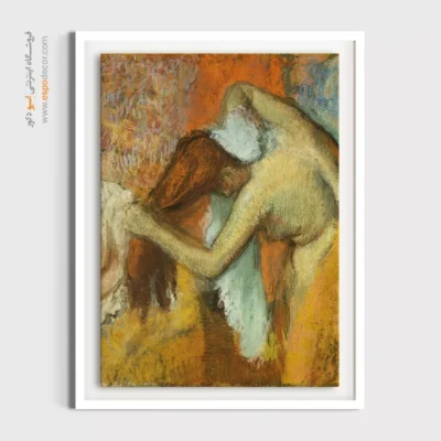 تابلو هنری برای دکور پذیرایی - زن در توالتش – تابلو نقاشی ادگار دگا - اسپو دکور
