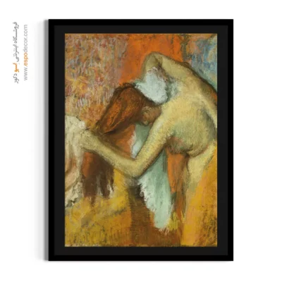 تابلو هنری برای دکور پذیرایی - زن در توالتش – تابلو نقاشی ادگار دگا - اسپو دکور
