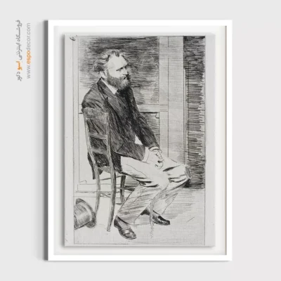 تابلو نقاشی لوکس برای دیوار - مانه نشسته – تابلو نقاشی ادگار دگا - اسپو دکور