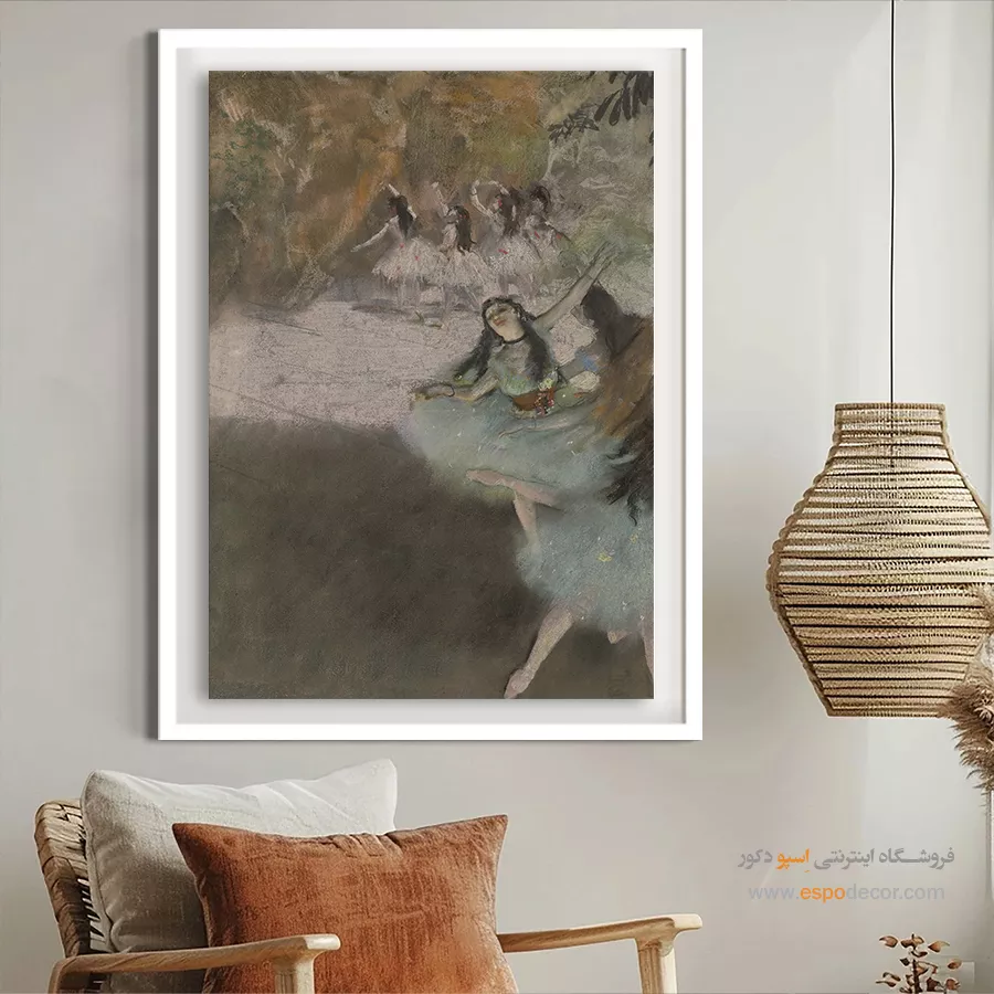 تابلو نقاشی رقصندگان مشهور - روی صحنه – تابلو نقاشی ادگار دگا - اسپو دکور