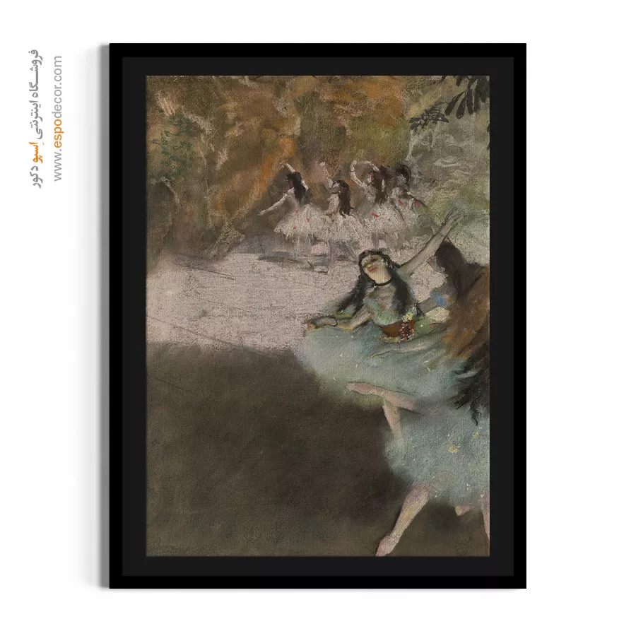 تابلو نقاشی رقصندگان مشهور - روی صحنه – تابلو نقاشی ادگار دگا - اسپو دکور