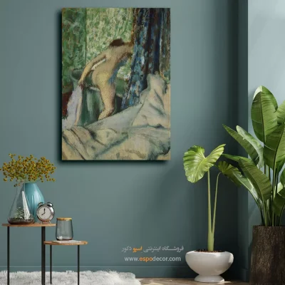 حمام صبح – تابلو نقاشی ادگار دگا - تابلو لاکچری نقاشی خارجی – اسپو دکور – Espodecor
