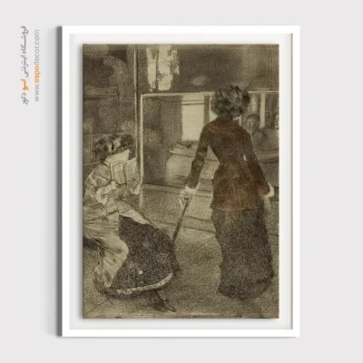 تابلوهای هنری برای اتاق نشیمن - مری کاسات در موزه لوور – تابلو نقاشی ادگار دگا - اسپو دکور