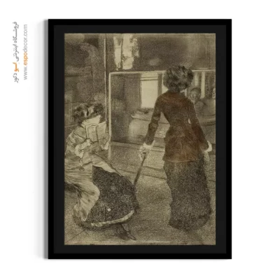 تابلوهای هنری برای اتاق نشیمن - مری کاسات در موزه لوور – تابلو نقاشی ادگار دگا - اسپو دکور